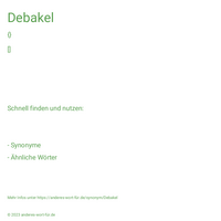 Debakel