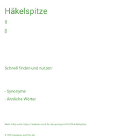 Häkelspitze