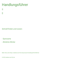 Handlungsführer