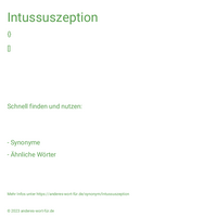 Intussuszeption