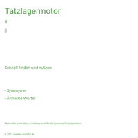 Tatzlagermotor