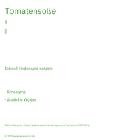 Tomatensoße