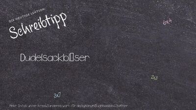 Schreibtipp Dudelsackbläser