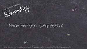 Anderes Wort für Meine Herr(e)n! (weggehend) - Synonyme für Meine Herr(e)n! (weggehend)