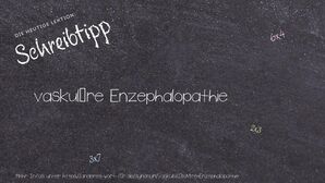 Anderes Wort für vaskuläre Enzephalopathie - Synonyme für vaskuläre Enzephalopathie