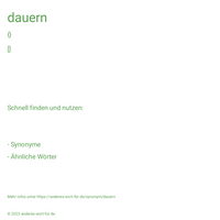 dauern