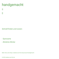 handgemacht