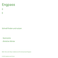 Engpass