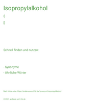 Isopropylalkohol