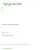 Papageitaucher