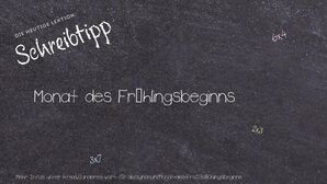 Anderes Wort für Monat des Frühlingsbeginns - Synonyme für Monat des Frühlingsbeginns