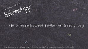 Anderes Wort für die Freundlichkeit besitzen (und / zu) - Synonyme für die Freundlichkeit besitzen (und / zu)