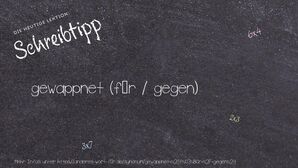 Anderes Wort für gewappnet (für / gegen) - Synonyme für gewappnet (für / gegen)