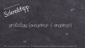 Anderes Wort für großzügig (ausgelegt / angelegt) - Synonyme für großzügig (ausgelegt / angelegt)