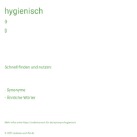 hygienisch