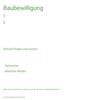 Baubewilligung