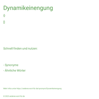 Dynamikeinengung