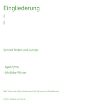 Eingliederung