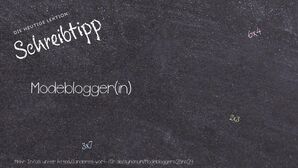 Anderes Wort für Modeblogger(in) - Synonyme für Modeblogger(in)