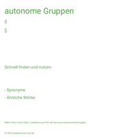 autonome Gruppen