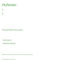 Hufeisen