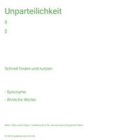 Unparteilichkeit