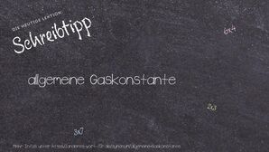 Anderes Wort für allgemeine Gaskonstante - Synonyme für allgemeine Gaskonstante