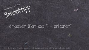 Anderes Wort für erkiesen (Partizip 2 = erkoren) - Synonyme für erkiesen (Partizip 2 = erkoren)