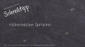 Anderes Wort für tschechische Sprache - Synonyme für tschechische Sprache