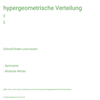 hypergeometrische Verteilung