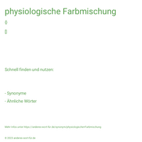 physiologische Farbmischung