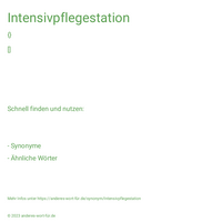 Intensivpflegestation