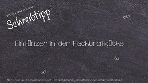 Anderes Wort für Eintänzer in der Fischbratküche - Synonyme für Eintänzer in der Fischbratküche