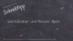 Anderes Wort für Westbündner und Misoxer Alpen - Synonyme für Westbündner und Misoxer Alpen