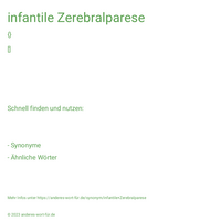 infantile Zerebralparese