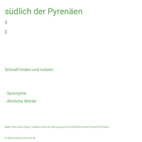 südlich der Pyrenäen