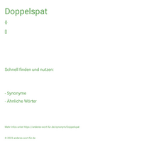 Doppelspat