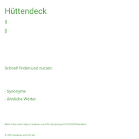 Hüttendeck