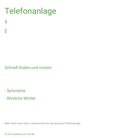 Telefonanlage