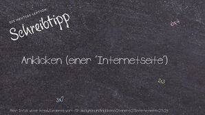 Anderes Wort für Anklicken (einer 'Internetseite') - Synonyme für Anklicken (einer 'Internetseite')