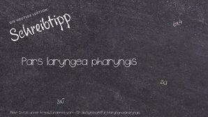 Anderes Wort für Pars laryngea pharyngis - Synonyme für Pars laryngea pharyngis