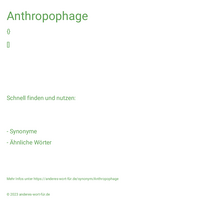 Anthropophage