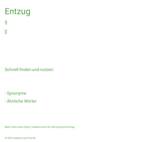 Entzug