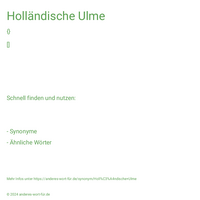 Holländische Ulme