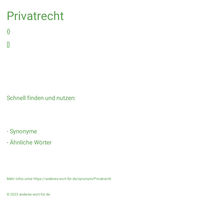 Privatrecht