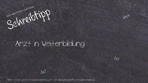 Anderes Wort für Arzt in Weiterbildung - Synonyme für Arzt in Weiterbildung