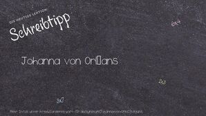 Anderes Wort für Johanna von Orléans - Synonyme für Johanna von Orléans
