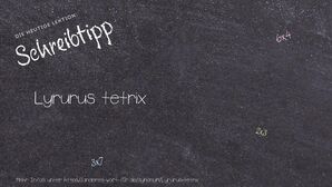Anderes Wort für Lyrurus tetrix - Synonyme für Lyrurus tetrix