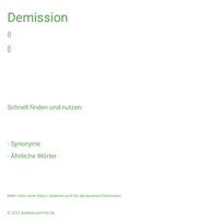 Demission