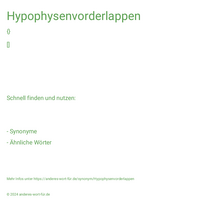 Hypophysenvorderlappen